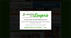 Desktop Screenshot of jemontremalingerie.com